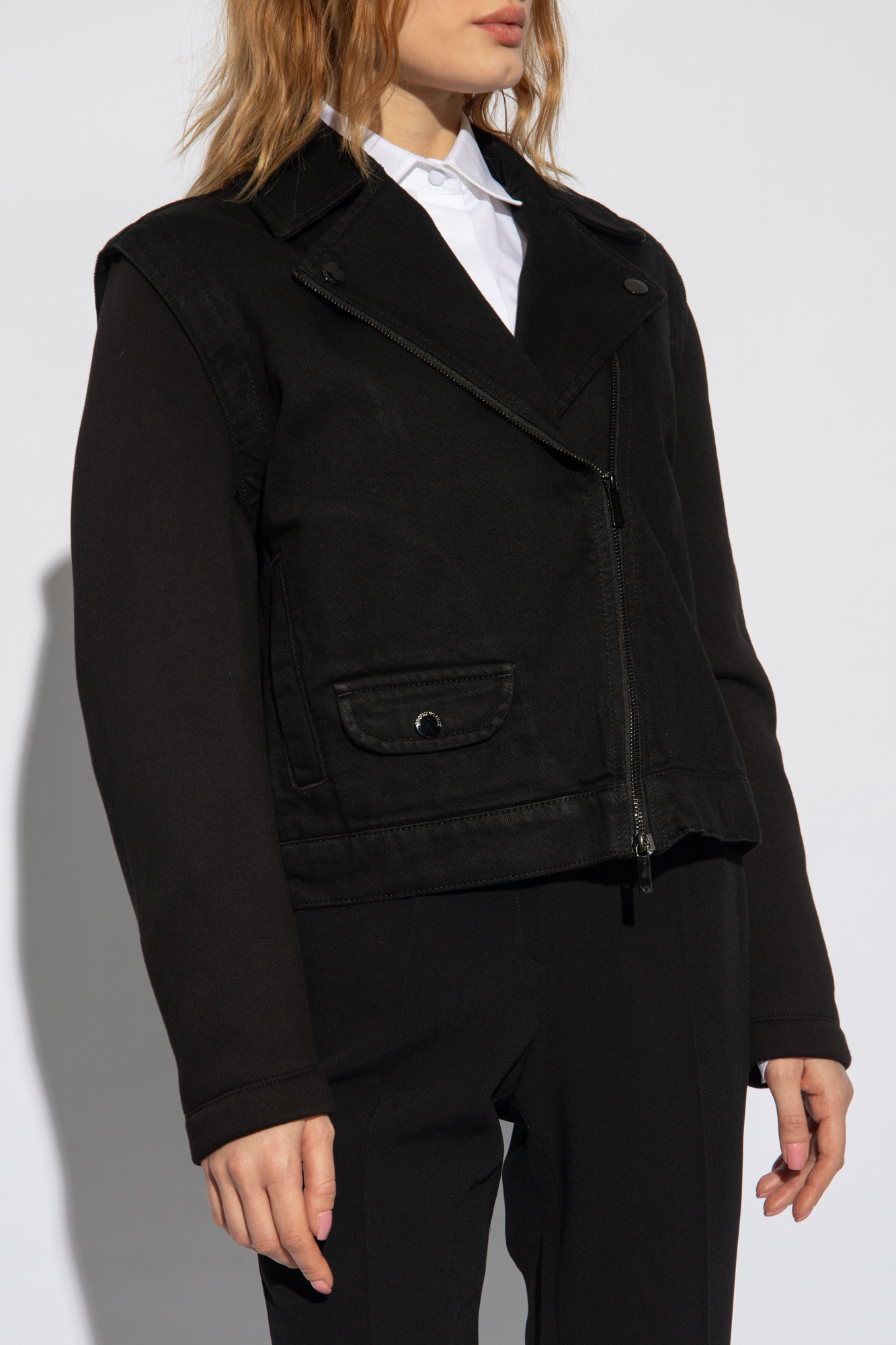 Black Jacket with detachable sleeves Emporio Armani - Vitkac Canada